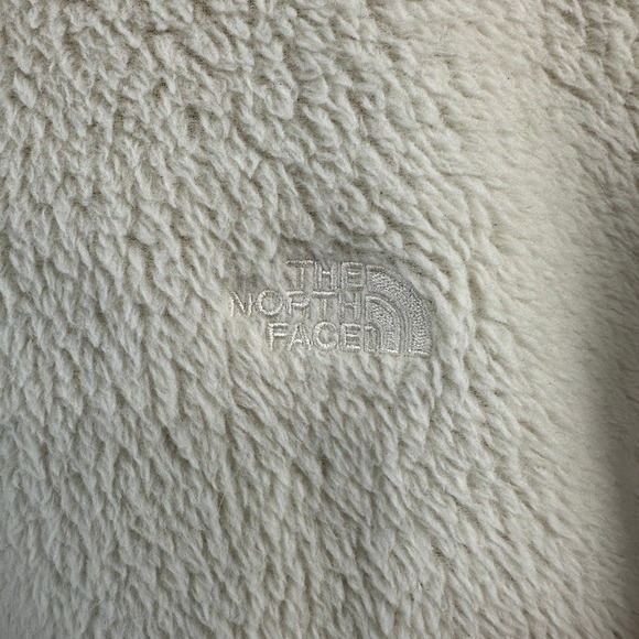 The North Face Womens Fleece Sherpa Hoodie Kangaroo‎ Pocket Cream Size S - Picture 5 of 8